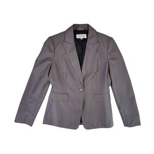 Calvin Klein Gray Pinstripe Blazer Jacket Womens 4P Suit Career Business